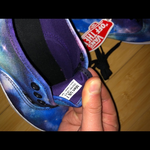 SOLD BNWT galaxy vans sneakers/shoes - Picture 2 of 2